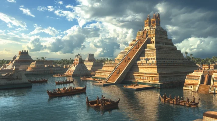 Tenochtitlan - the capital of the ancient Aztecs